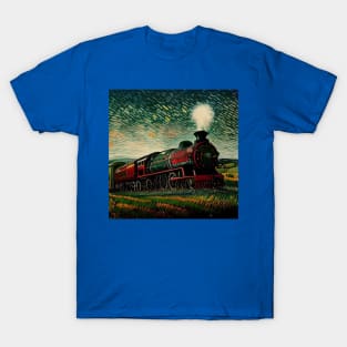 Starry Night Wizarding Express Train T-Shirt